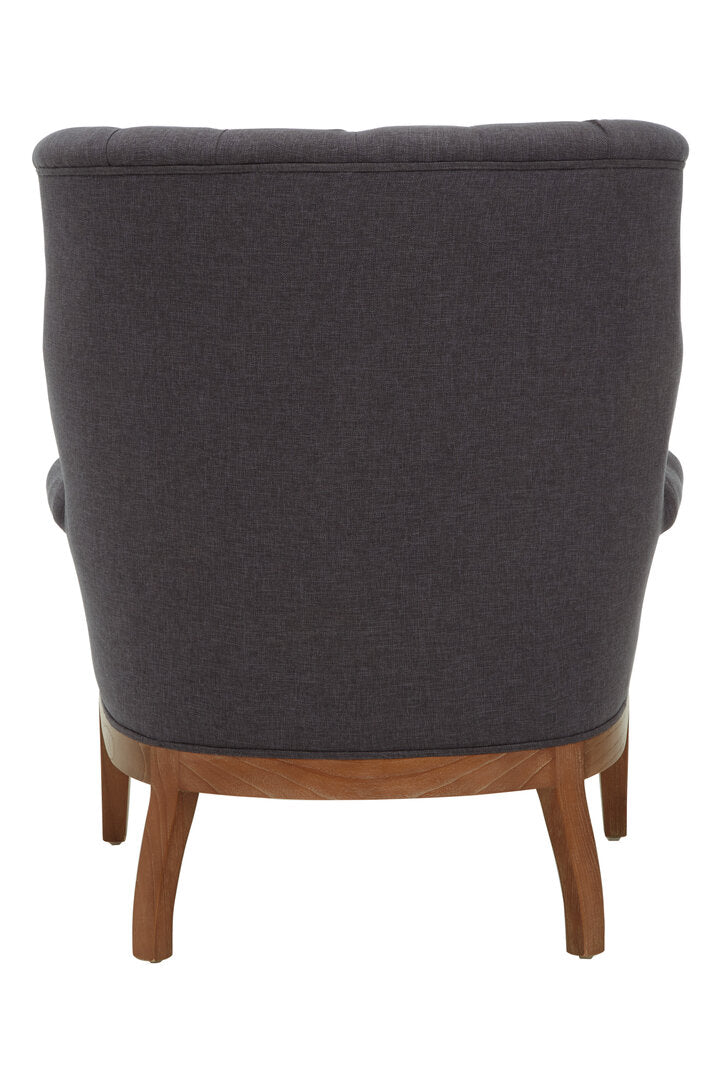 Fern Button Back Chair - Graphite Grey