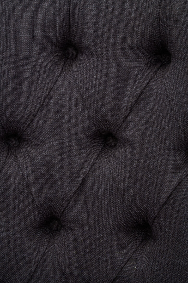 Fern Button Back Chair - Graphite Grey
