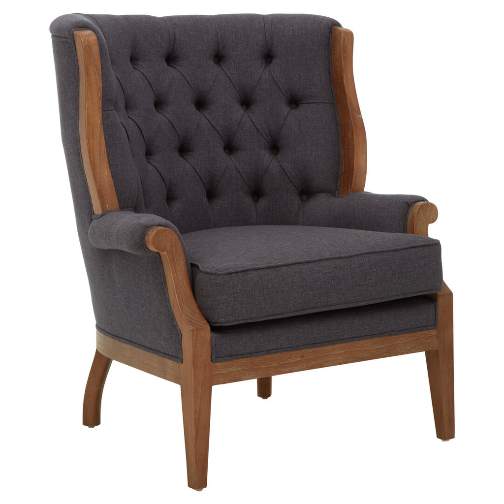 Fern Button Back Chair - Graphite Grey