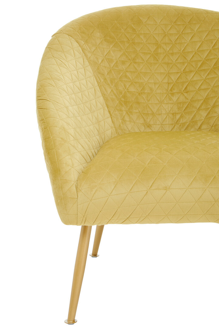 Brooke Velvet Occasional Chair - Gold