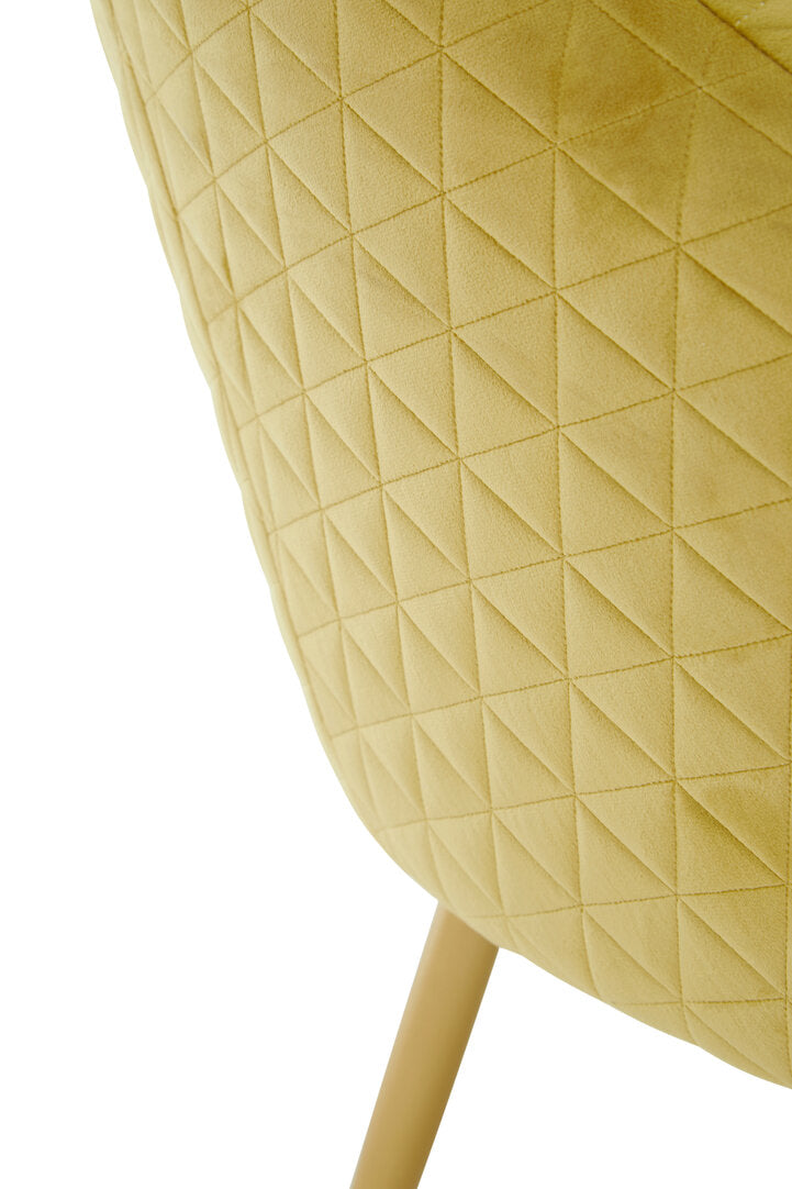 Brooke Velvet Occasional Chair - Gold