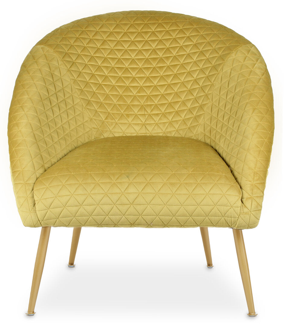 Brooke Velvet Occasional Chair - Gold