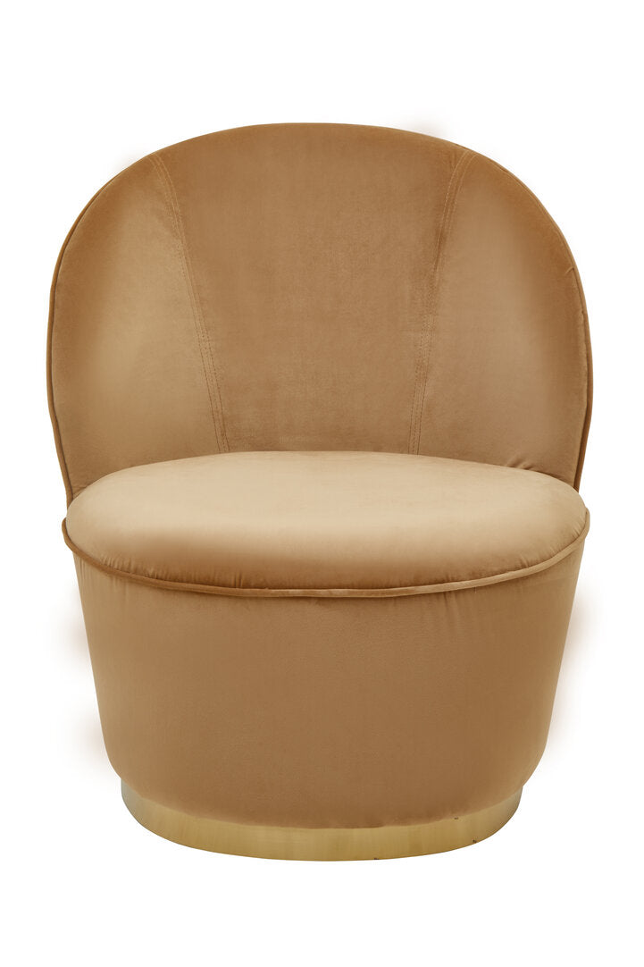 Sawyer Occasional Chair - Beige & Gold