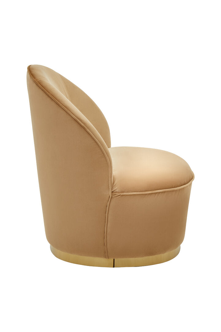 Sawyer Occasional Chair - Beige & Gold