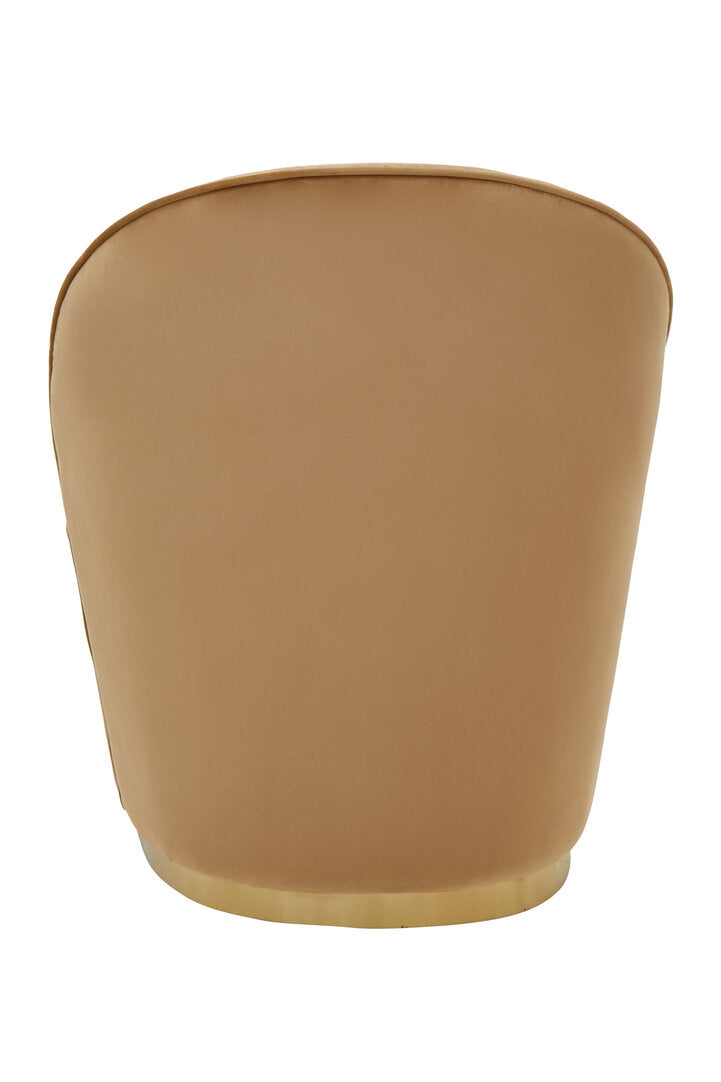 Sawyer Occasional Chair - Beige & Gold