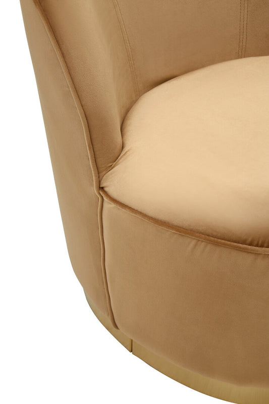Sawyer Occasional Chair - Beige & Gold