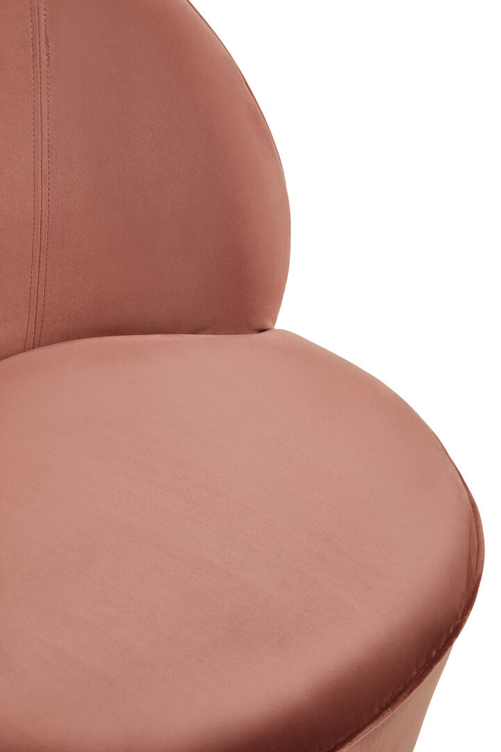 Sawyer Occasional Chair - Dust Pink & Gold