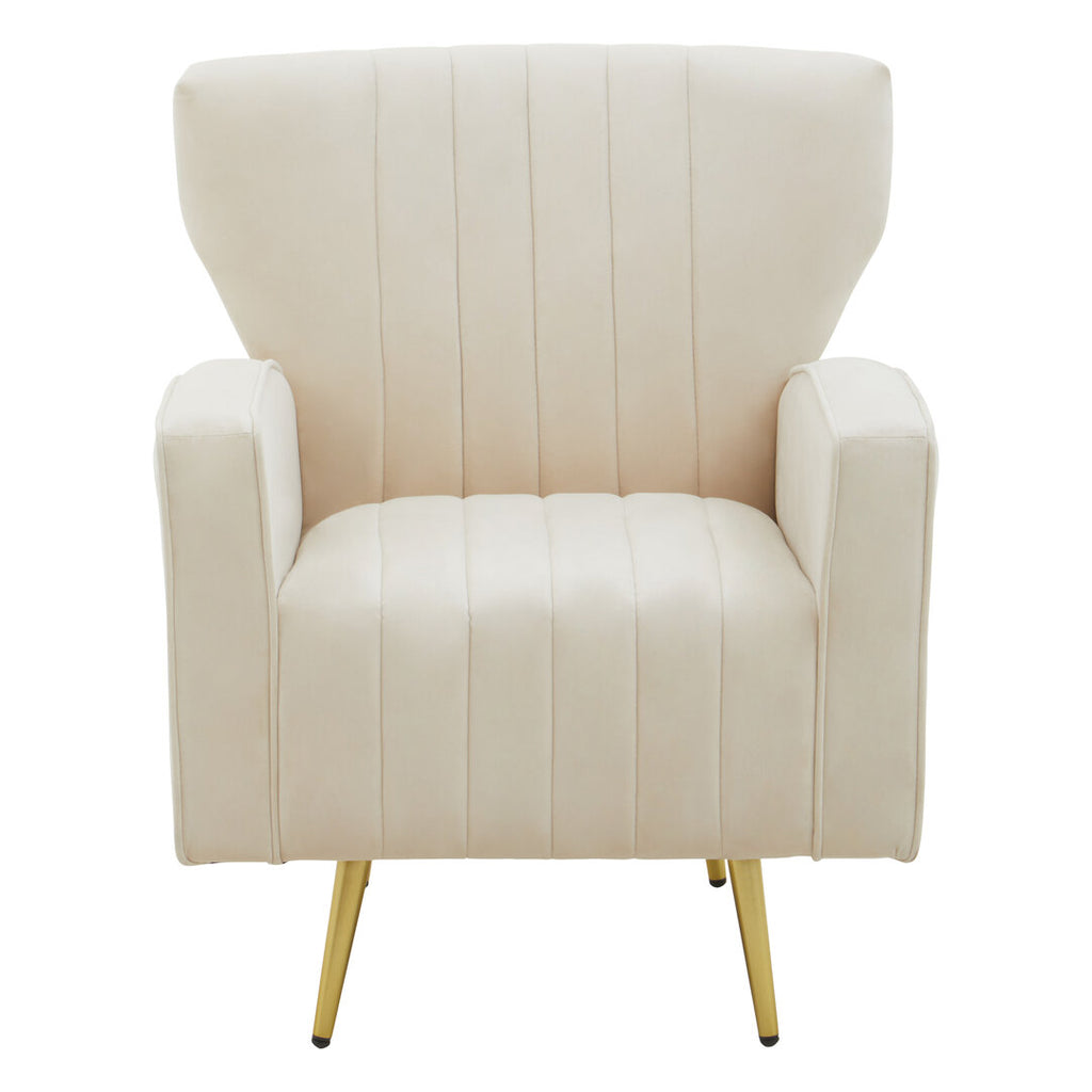 Aura Armchair - Natural Velvet