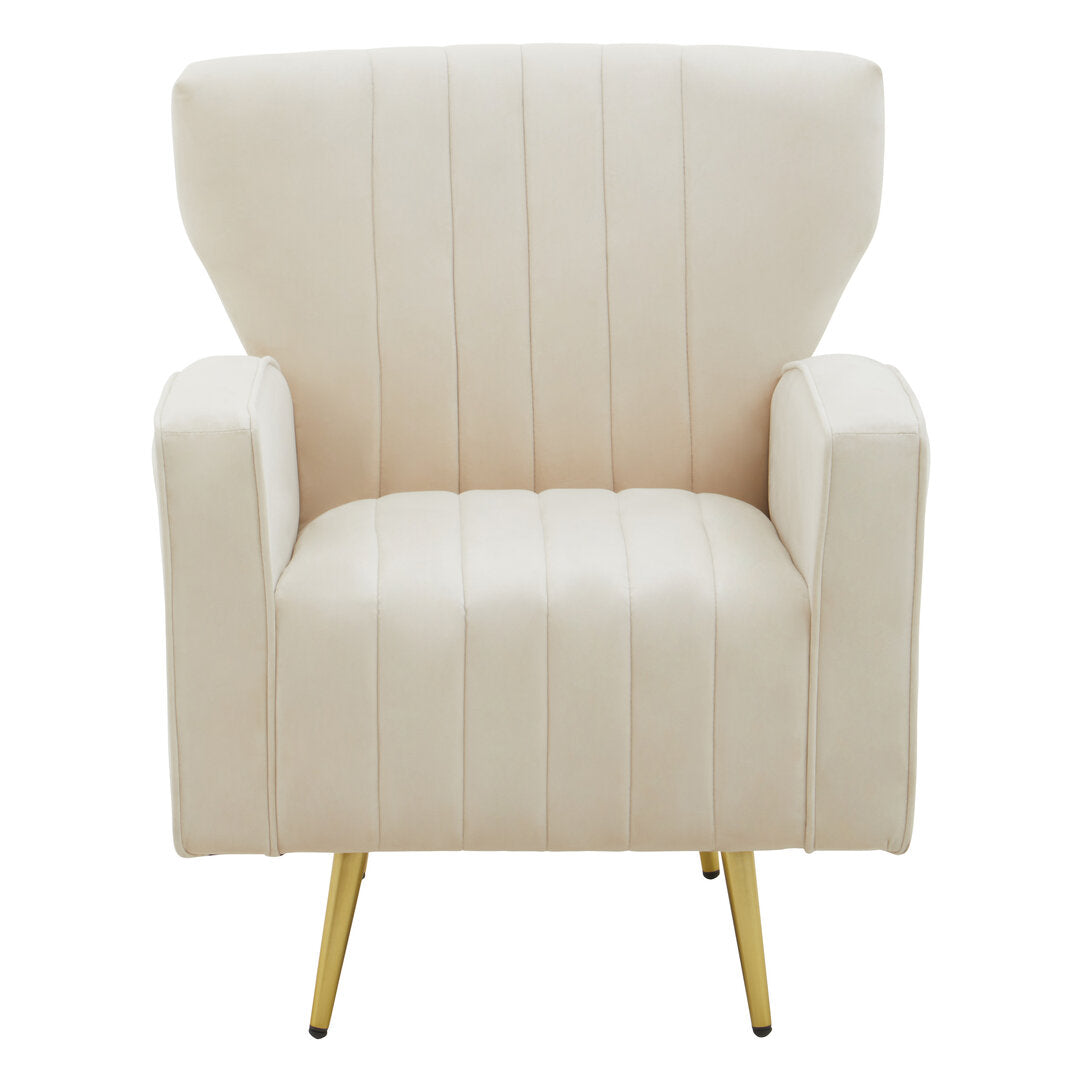 Aura Armchair - Natural Velvet