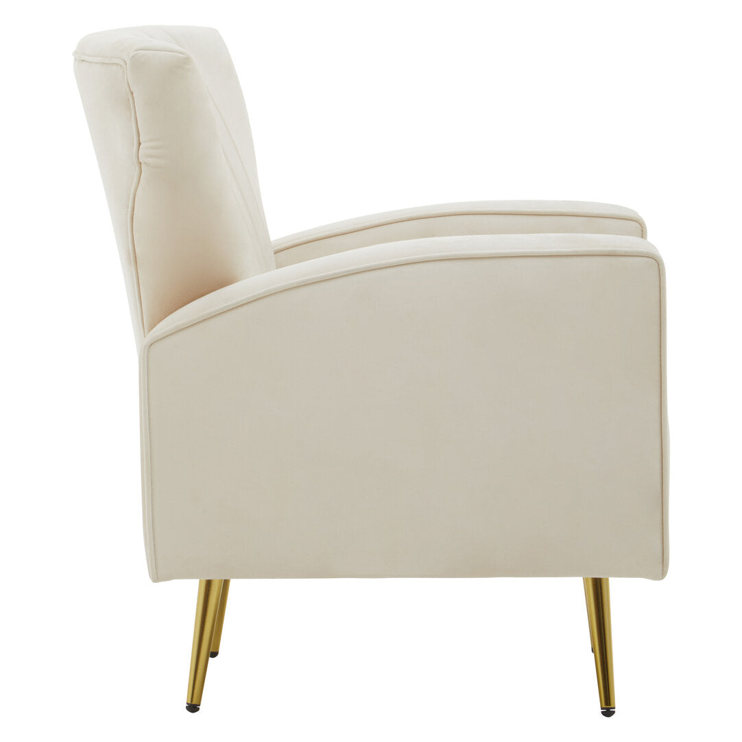Aura Armchair - Natural Velvet