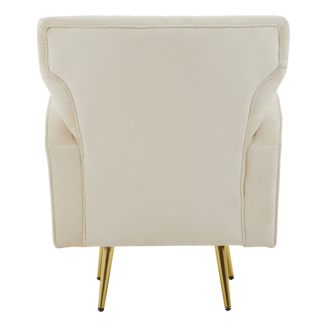 Aura Armchair - Natural Velvet