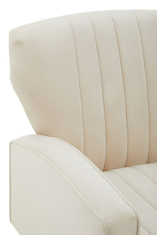 Aura Armchair - Natural Velvet