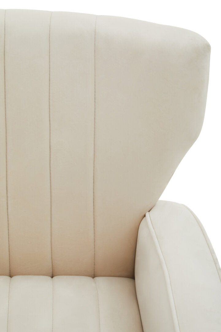 Aura Armchair - Natural Velvet