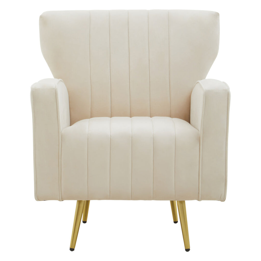 Aura Armchair - Natural Velvet