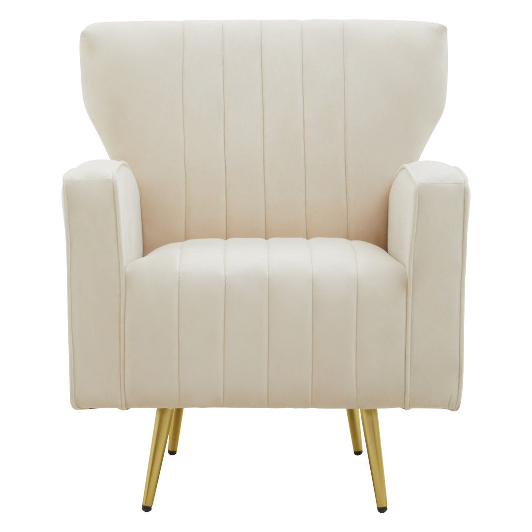 Aura Armchair - Natural Velvet