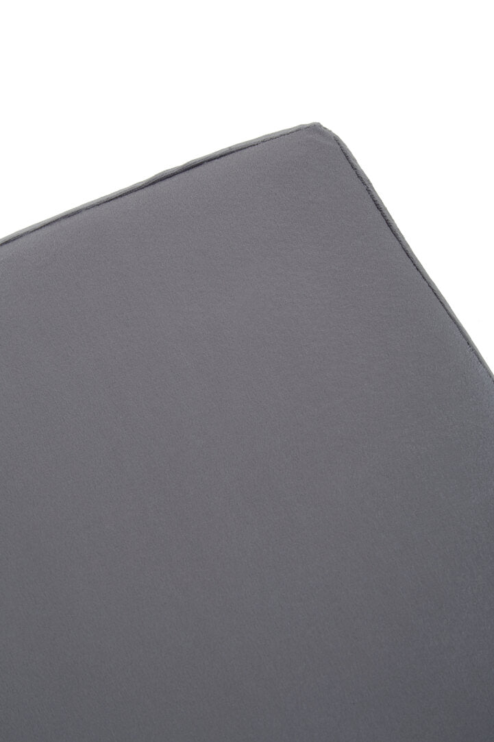 Holis Square Stool - Grey And Silver
