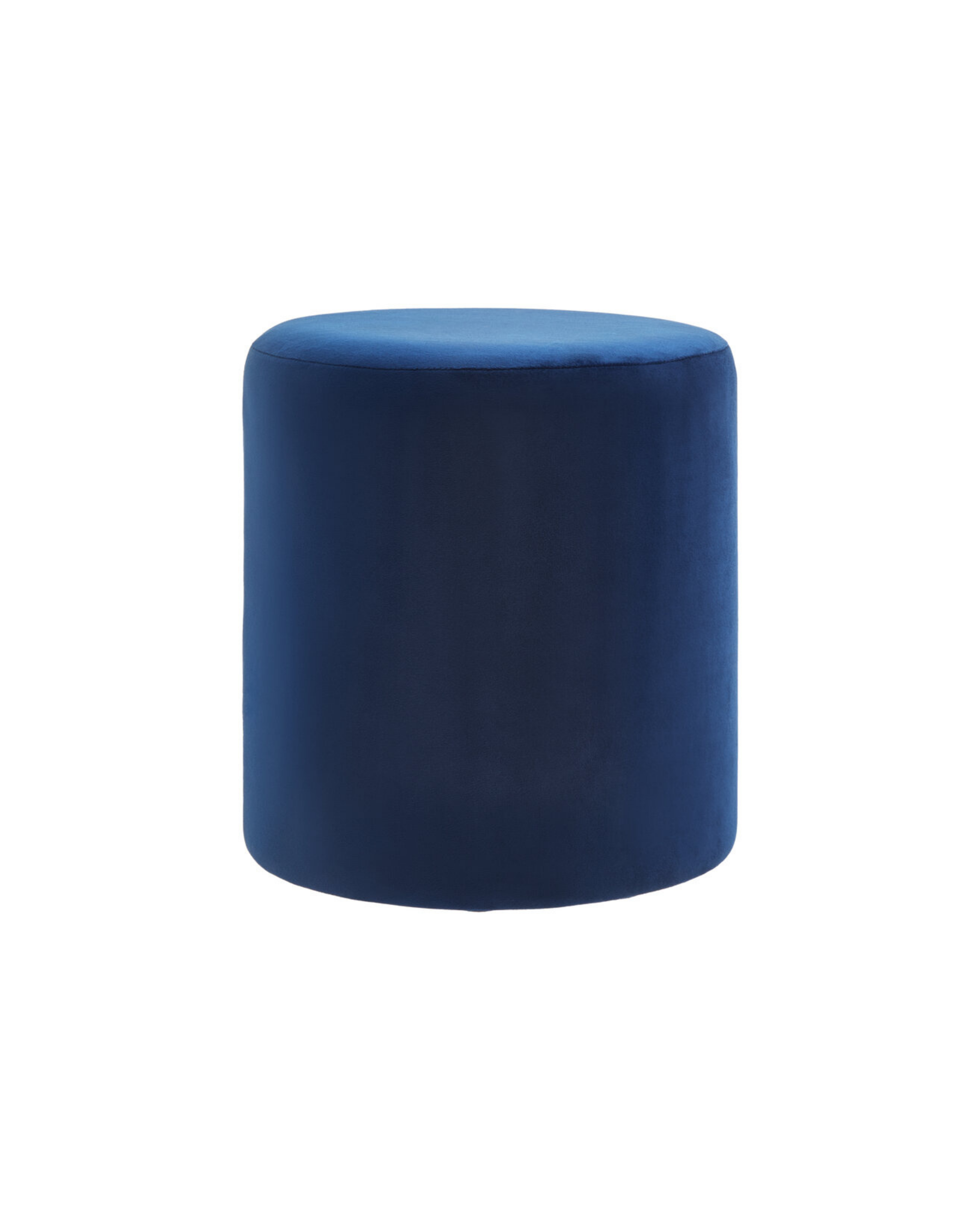 Arden Velvet Pouffe - Midnight Navy