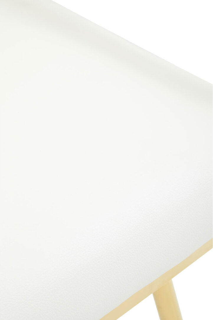 Olin Dining Chair - Faux Ivory Leather