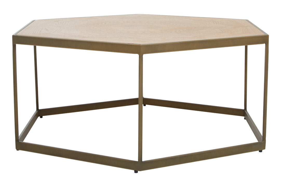 Dune Hexagon Coffee Table - Oak Veneer