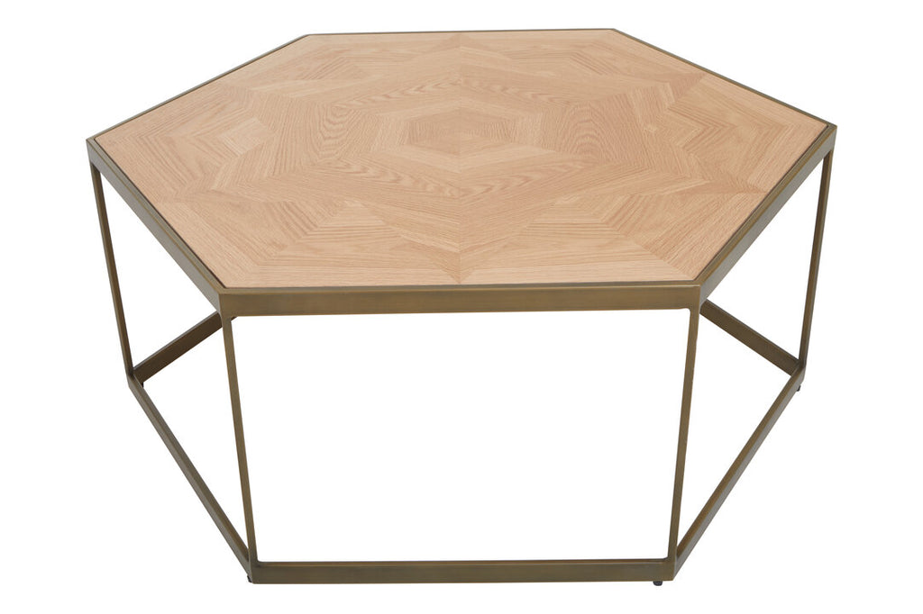 Dune Hexagon Coffee Table - Oak Veneer