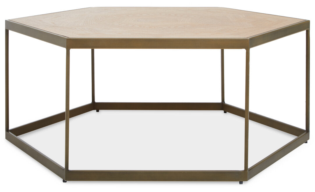Dune Hexagon Coffee Table - Oak Veneer