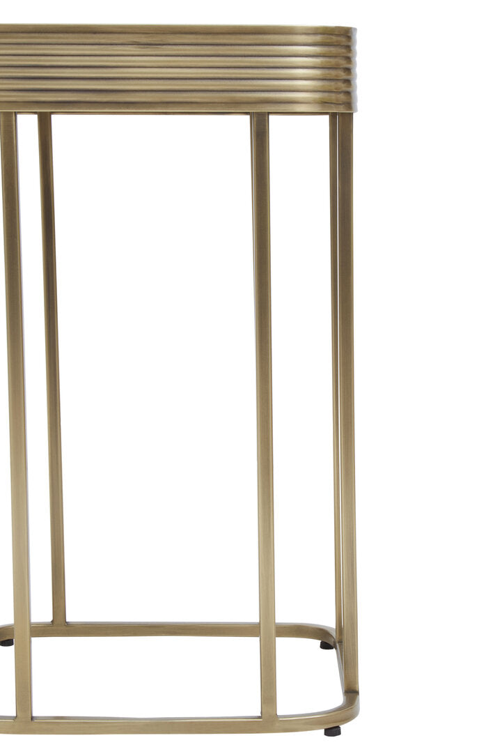 Mercer Side Table - Gold & Mirror