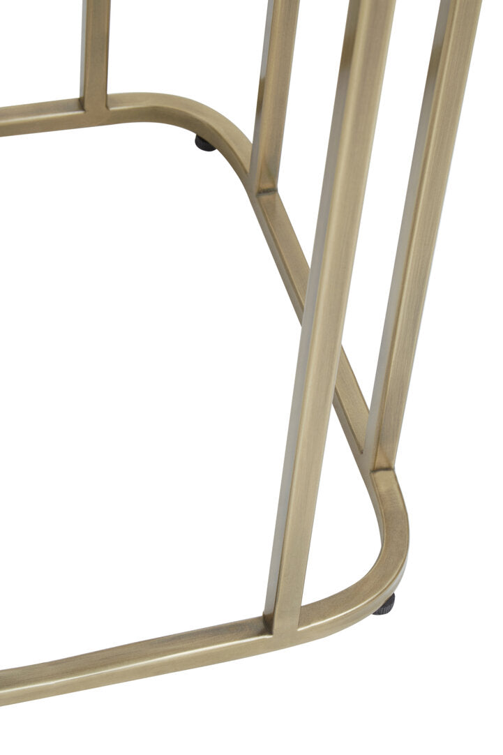 Mercer Side Table - Gold & Mirror