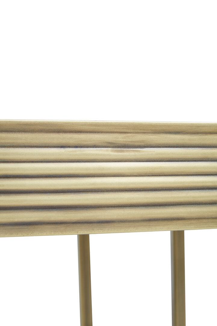 Mercer Side Table - Gold & Mirror