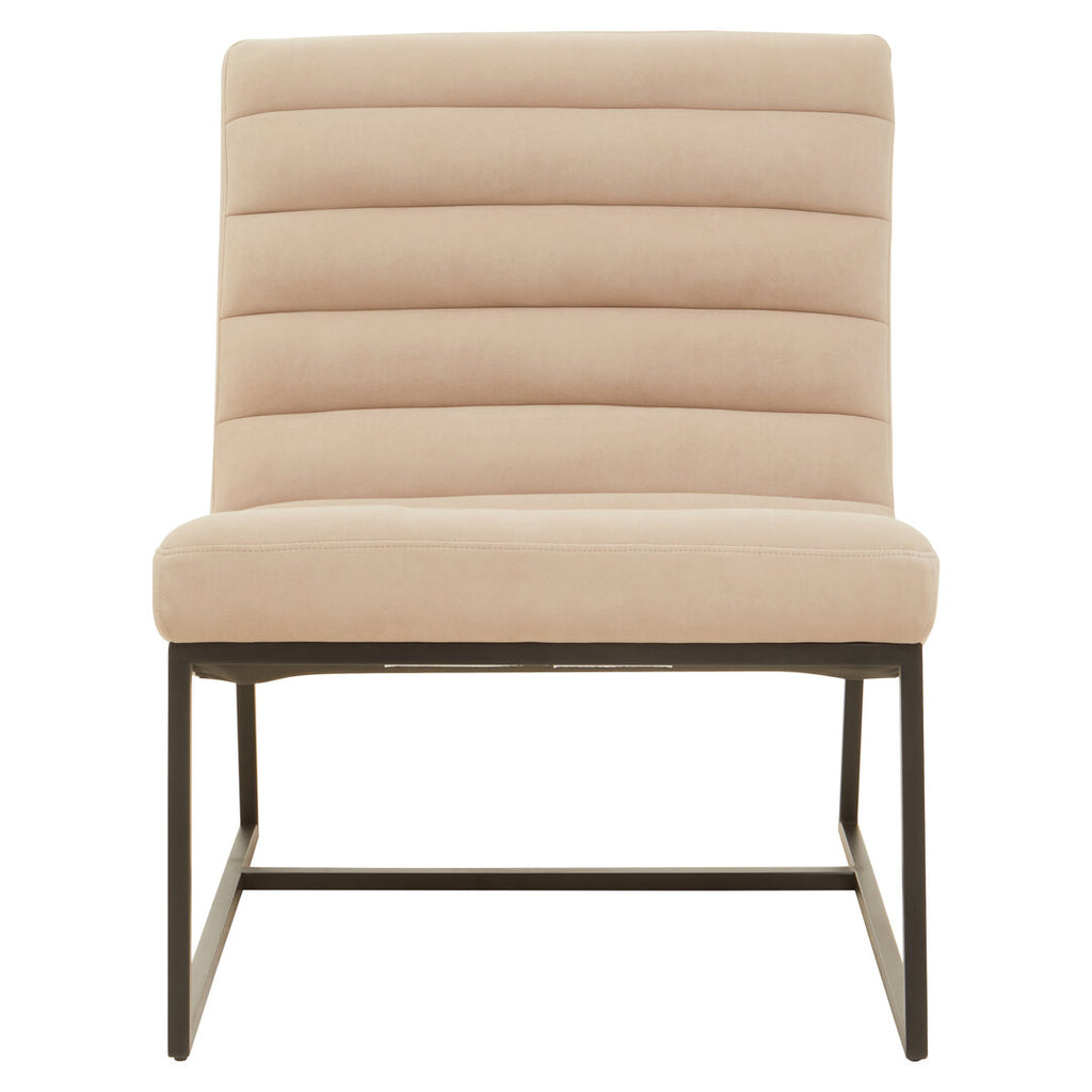 Mimosa Lounge Chair - Ivory Velvet