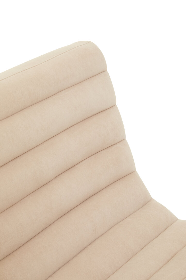Mimosa Lounge Chair - Ivory Velvet