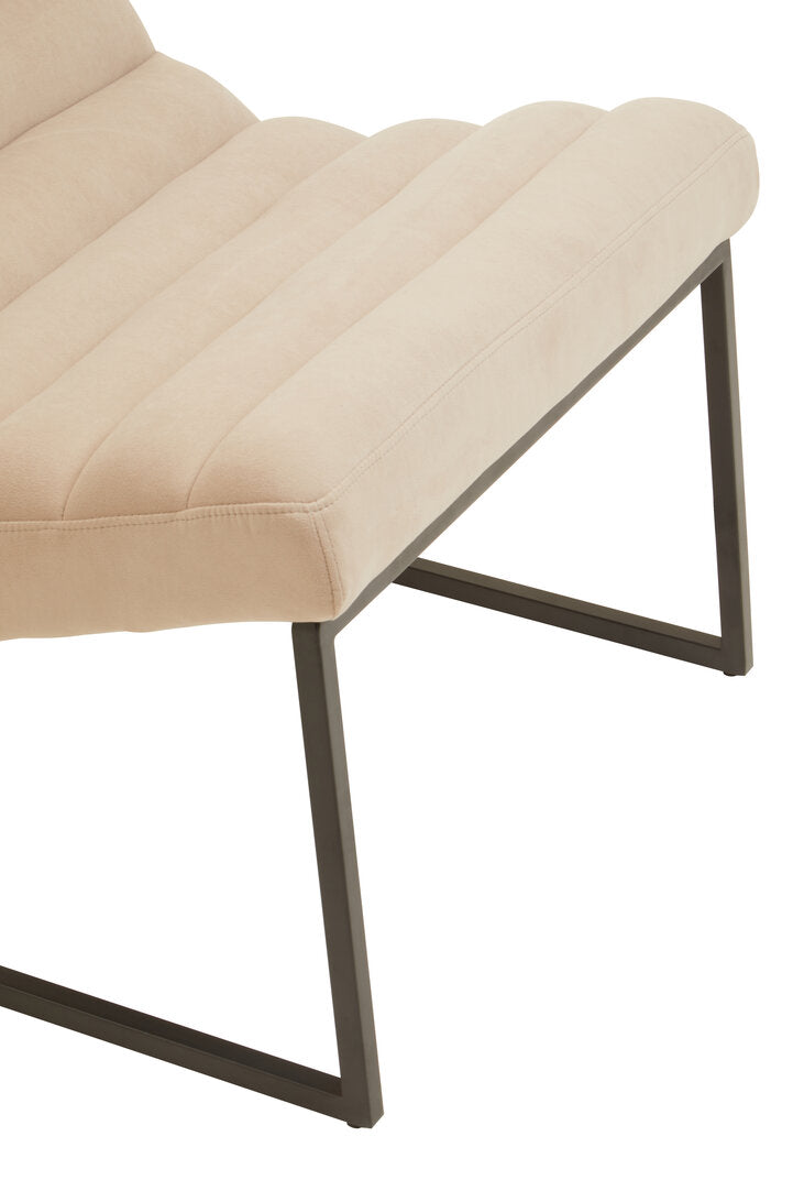 Mimosa Lounge Chair - Ivory Velvet