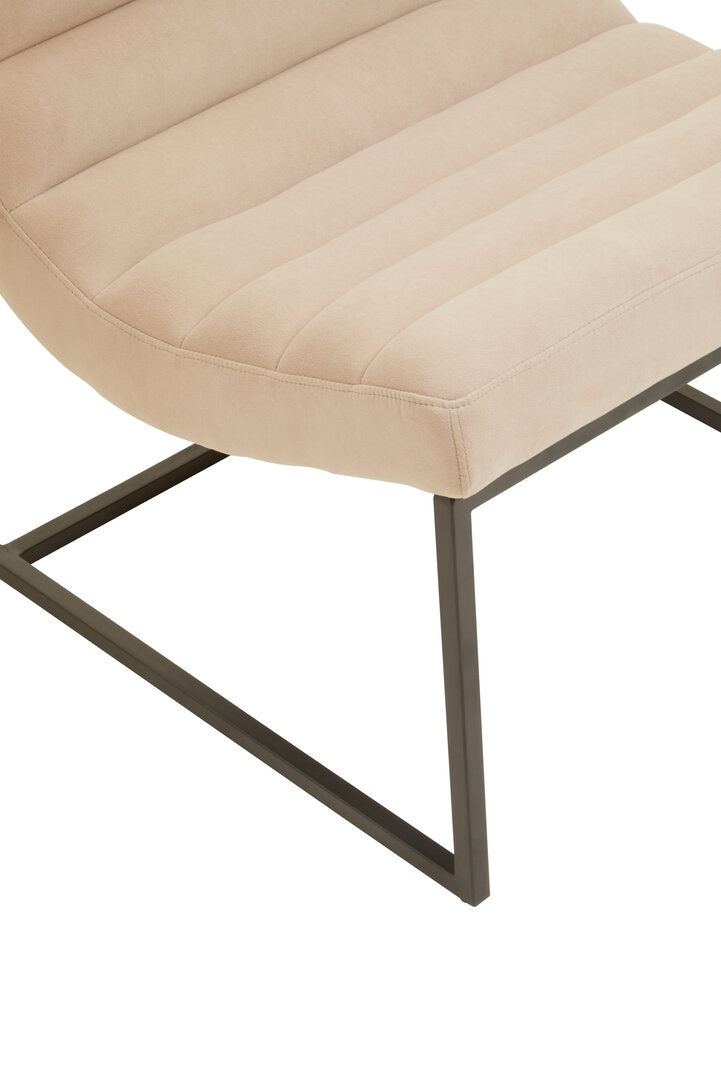 Mimosa Lounge Chair - Ivory Velvet