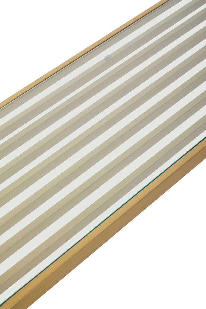 Conrad Console Table - Matte Gold & Glass