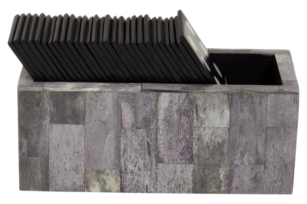Jameson Grey & Black Domino Set