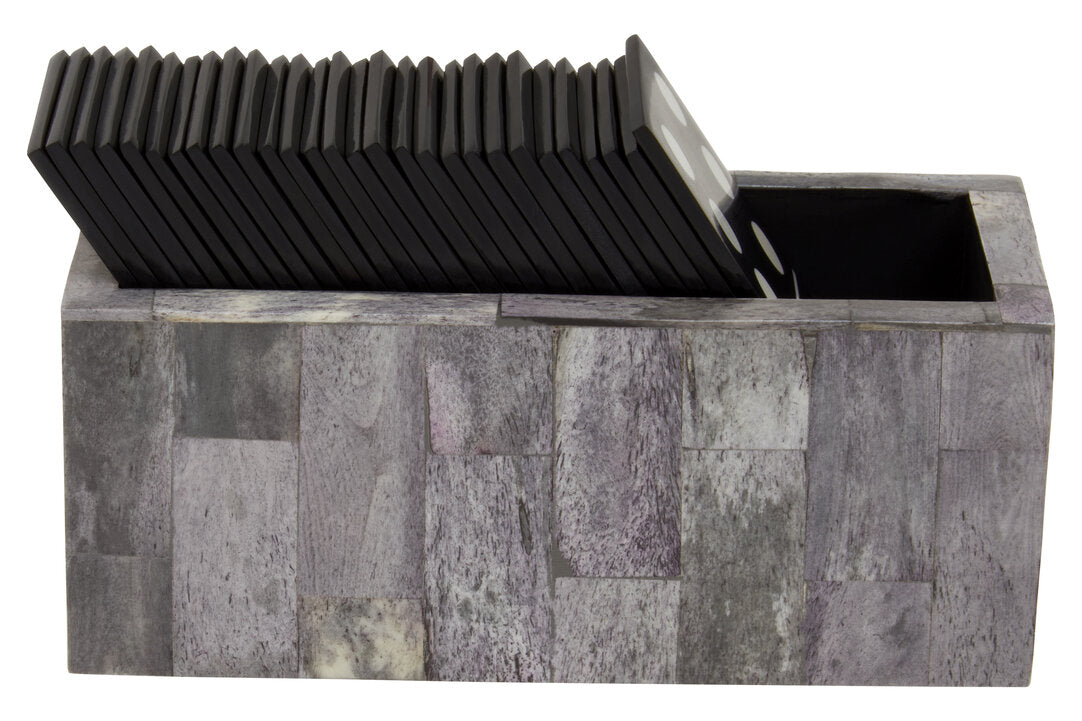 Jameson Grey & Black Domino Set