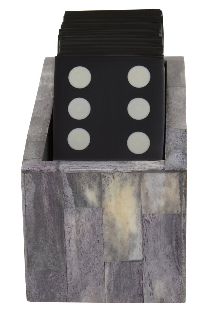 Jameson Grey & Black Domino Set