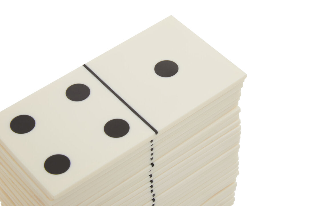Dixon Domino Set - White & Gold