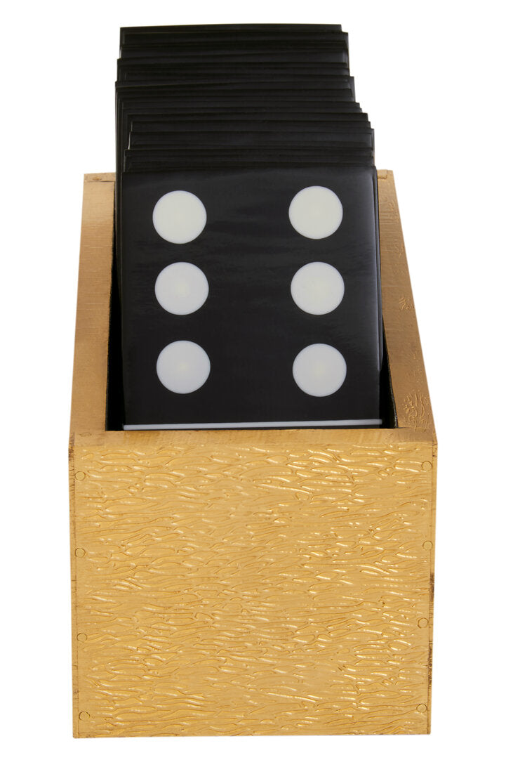Dixon Domino Set - Black & Gold