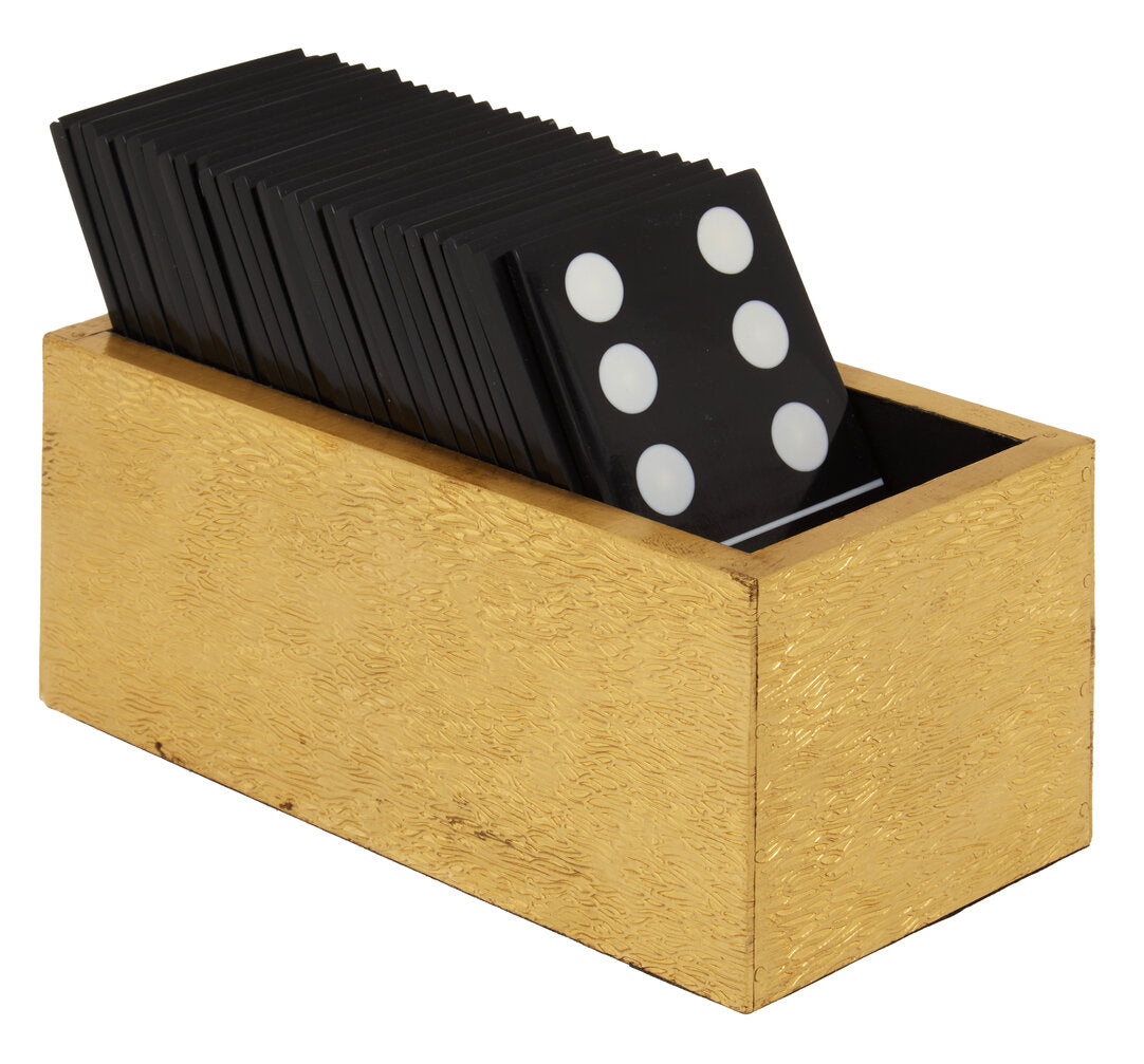 Dixon Domino Set - Black & Gold