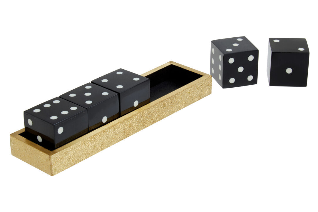 Dixon Dice Set - Black & Gold