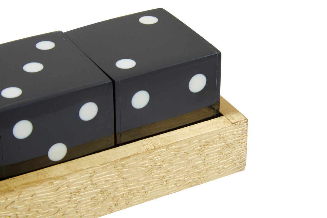 Dixon Dice Set - Black & Gold