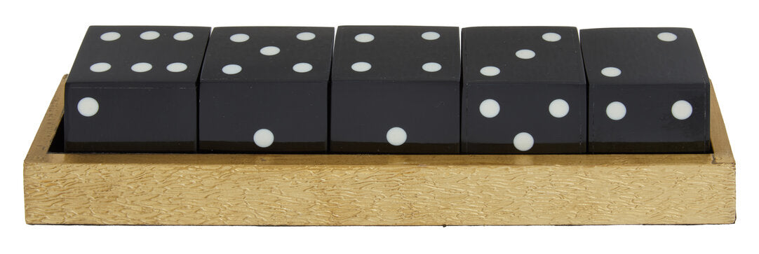 Dixon Dice Set - Black & Gold