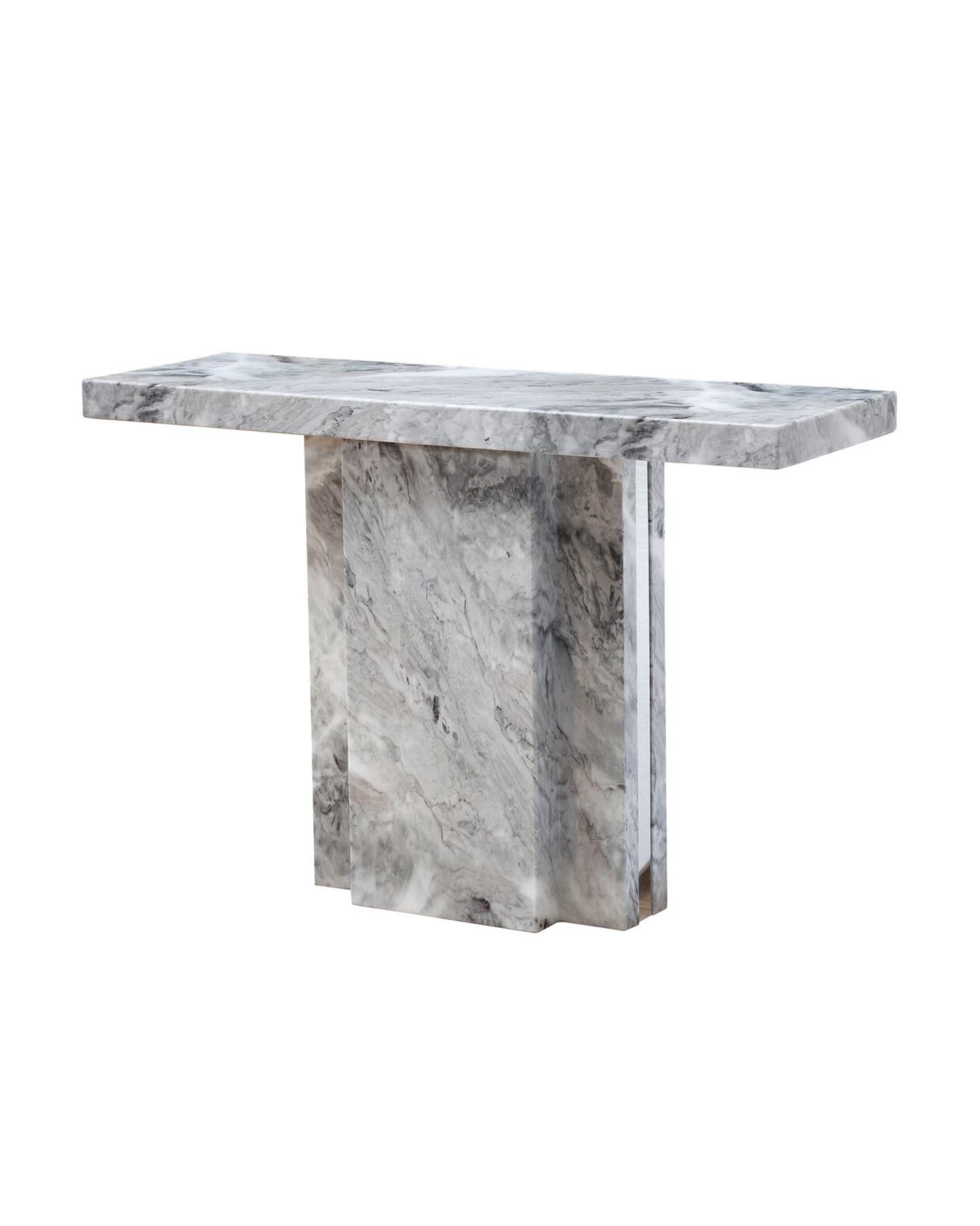 Fallon Console Table - Grey Marble