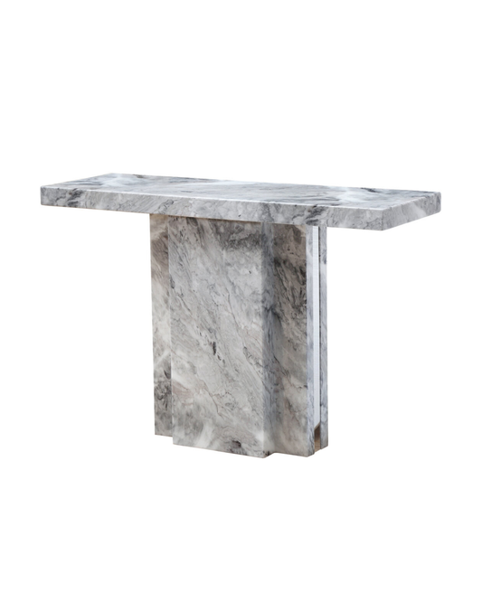Fallon Console Table - Grey Marble
