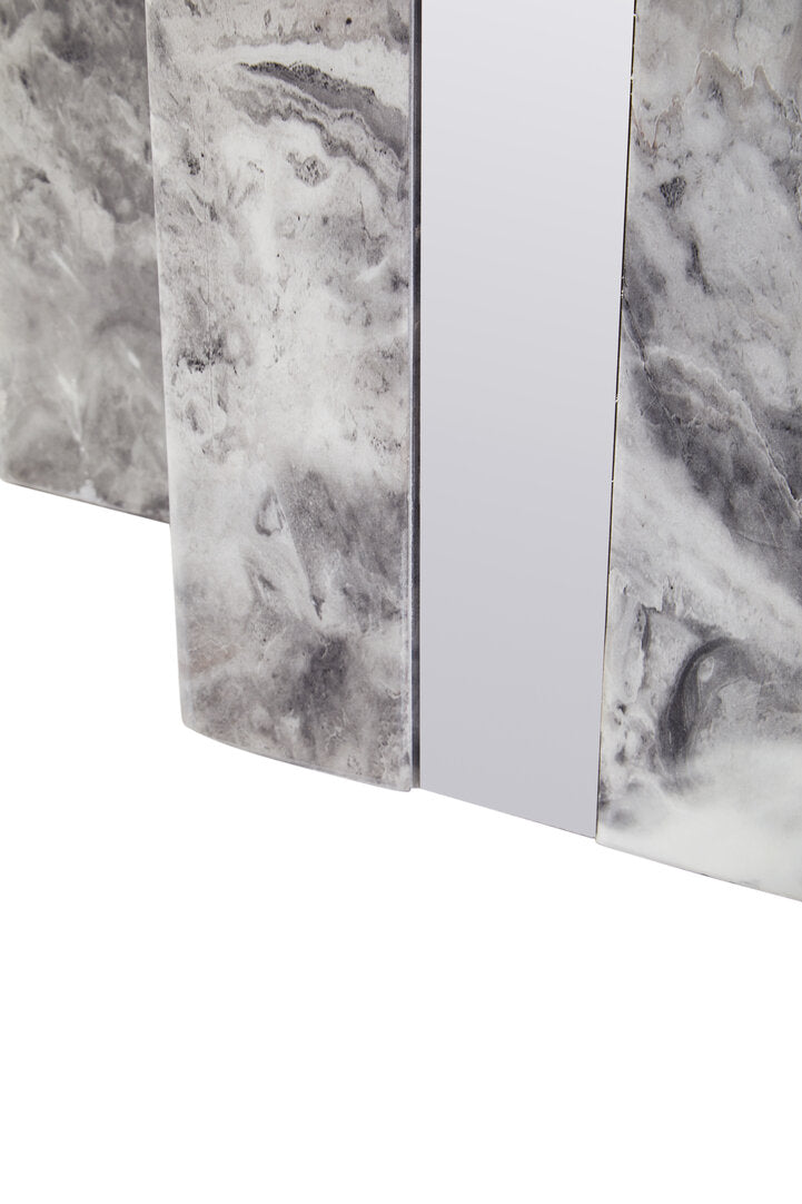 Fallon Dining Table - Grey Marble