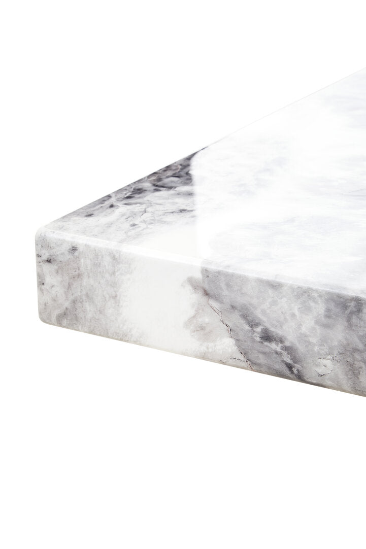 Fallon Side Table - Grey Marble