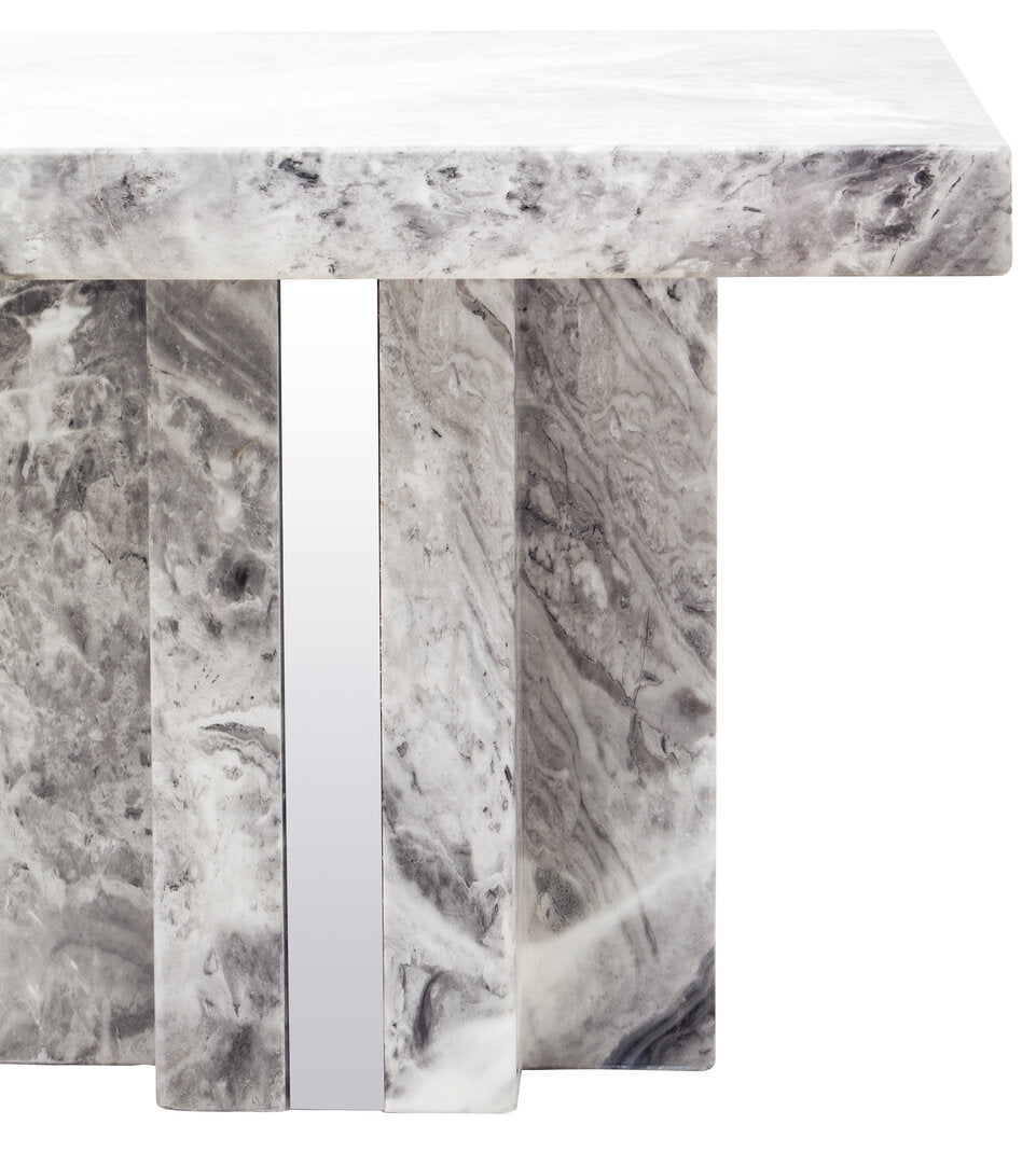 Fallon Side Table - Grey Marble