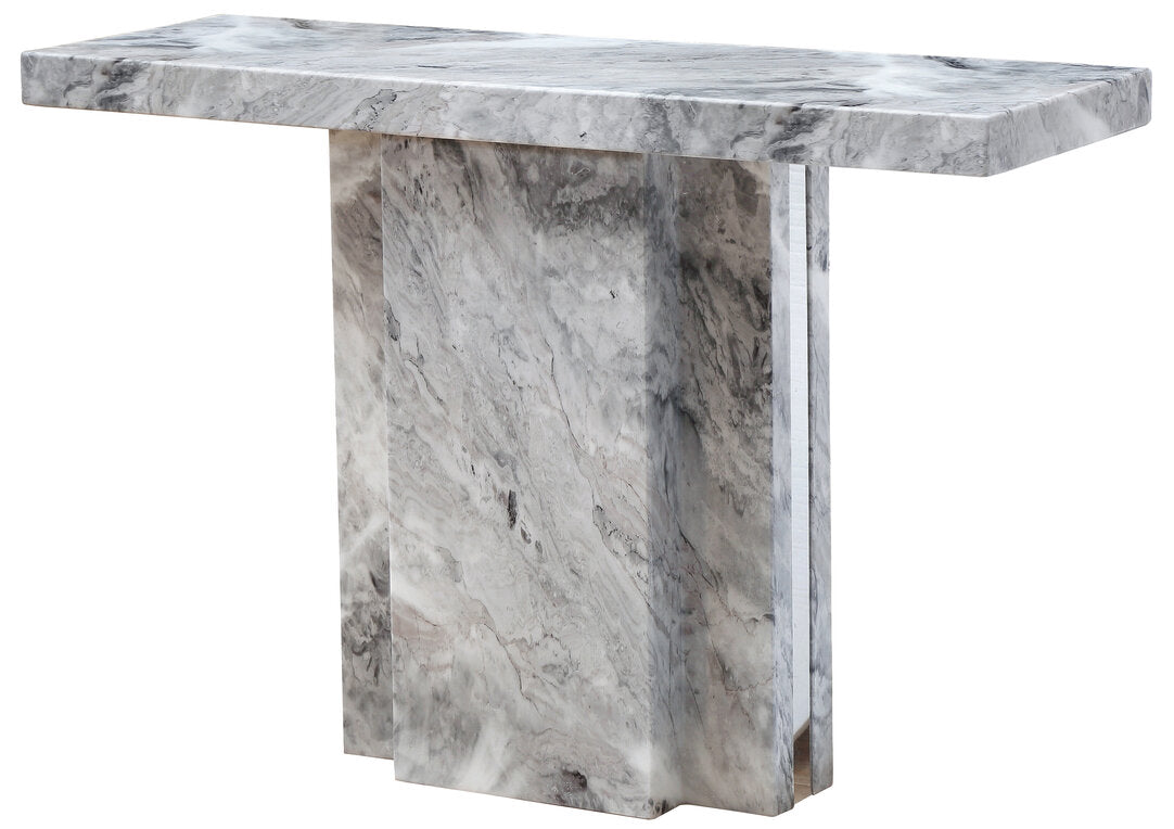 Fallon Console Table - Grey Marble