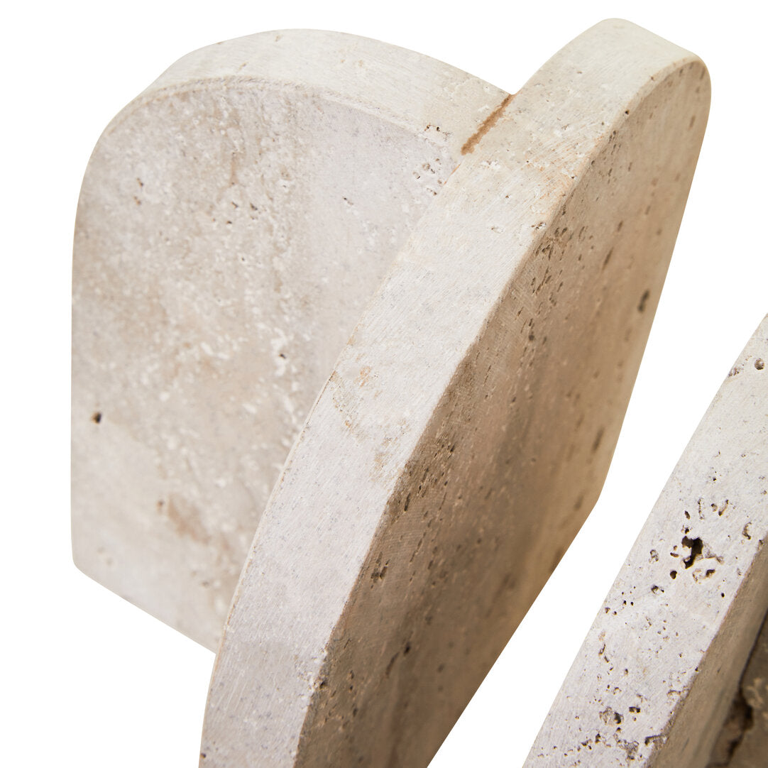 Halbrook Travertine Arched Bookends - Set of 2