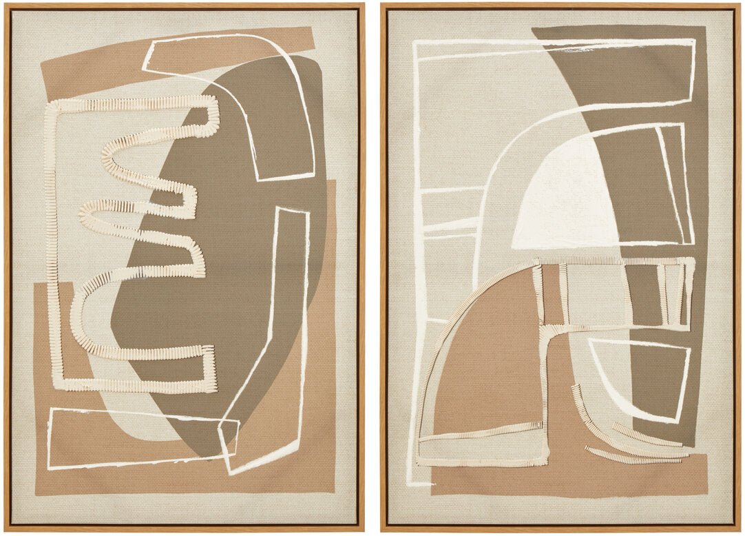 Halo Abstract Wall Art - Set of 2